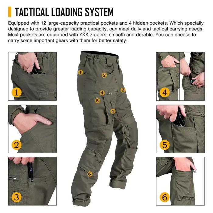 Pantalon tactique IDOGEAR Combat UFS genouillères camouflage pêche outdoor chasse 3209