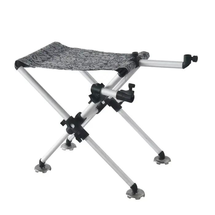 Chaise pêche aluminium pliable réglable à forte charge pour camping et pêche durable