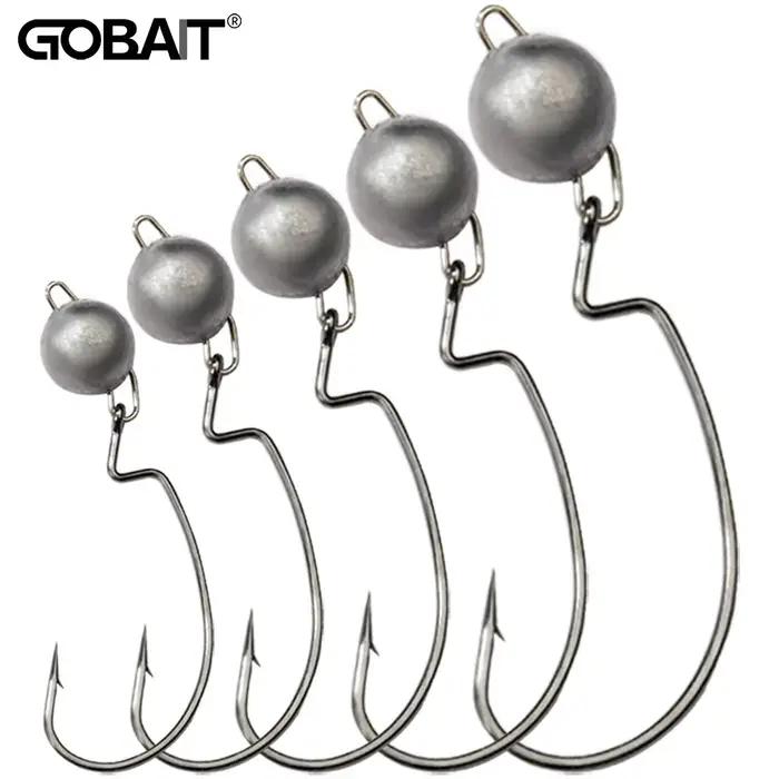 Têtes plombées métal worm hooks 2g à 18g pour pêche en herbiers montage weedless efficace occassions spéciales