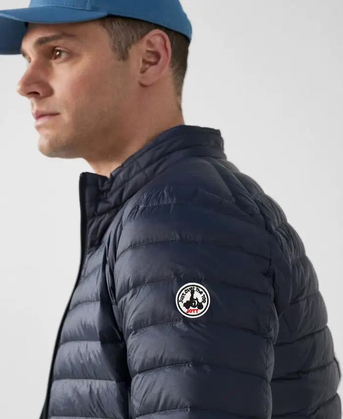 Doudoune légère homme femme printemps automne - Veste capuche fine broderie logo chaude imperméable