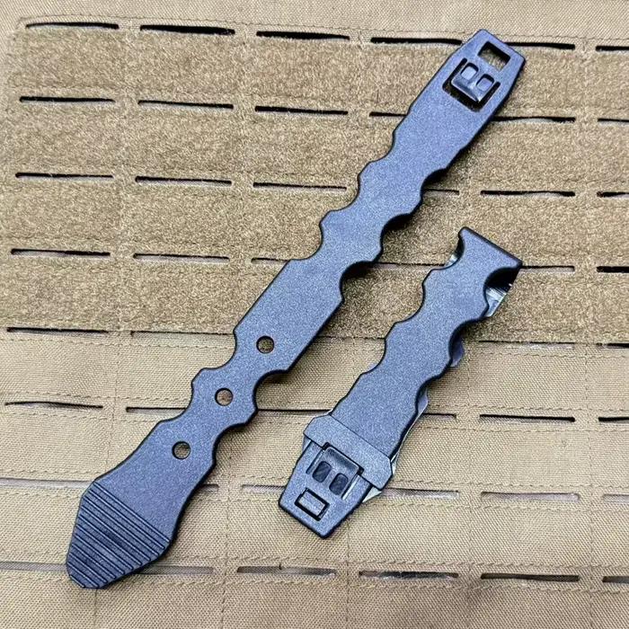 2 clips de fixation tactiques MOLLE - Accessoires pour attacher équipement pêche sur gilet ou sac