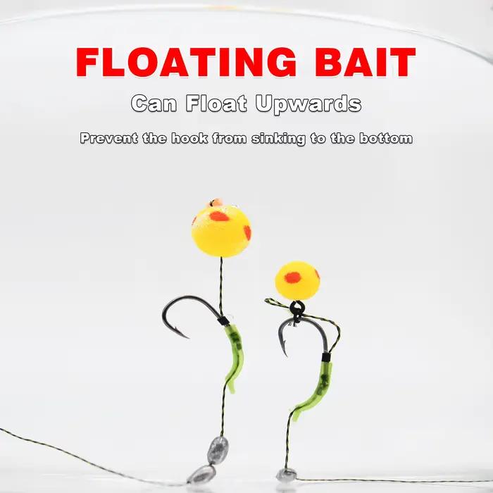 Billes flottantes jaunes Topranc 20/24pcs - Flotteurs EVA pour pêche carpe européenne et amorçage