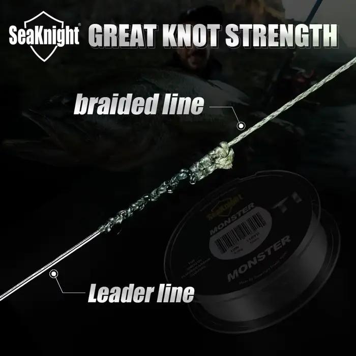 Ligne fluorocarbone coating SeaKnight T1II 50M-100M 3-100LB coulante - Monofilament haute performance