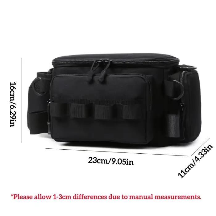 Sac banane pêche multifonction avec compartiments - Stockage leurres et accessoires de pêche