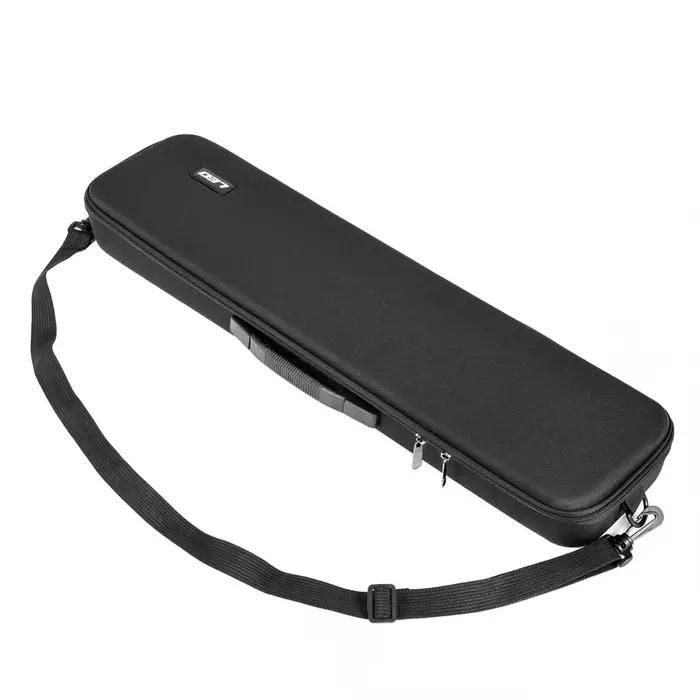 Boîte pêche portable EVA épaisse 64x16x7cm, coffre rigide rangement cannes moulinets leurres outils
