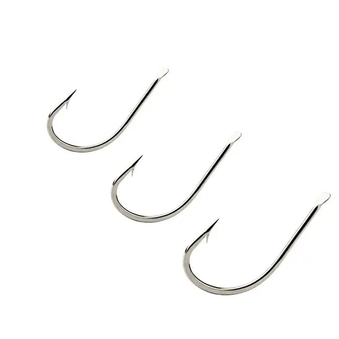 Lot de 100 hameçons pêche carpe acier haute teneur carbone bronze 421N n°1 à 10 tête
