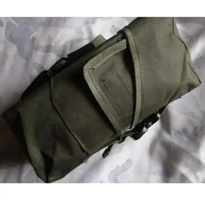 Sac jambe polyvalent pêche vert noir - Rangement masque gaz et accessoires pêche mobile