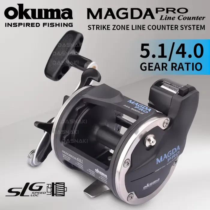 Moulinet mer OKUMA MAGDA linecounter DT MA-15DT-T multirolle baitcasting compteur de ligne