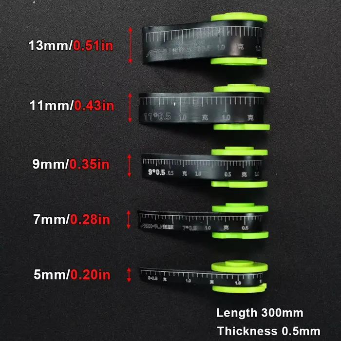 Plomb souple réglable Topranc 3 bandes graduées 0.1g par case pour pêche précise équilibrage