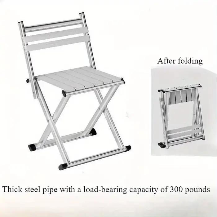 Tabouret pliant double usage pêche camping barbecue portable épais Magza extérieur