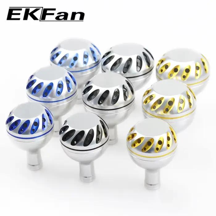 Poignée de pêche EKfan en alliage métal 30-38mm pour moulinet baitcast et spinning Daiwa Shimano 4mm