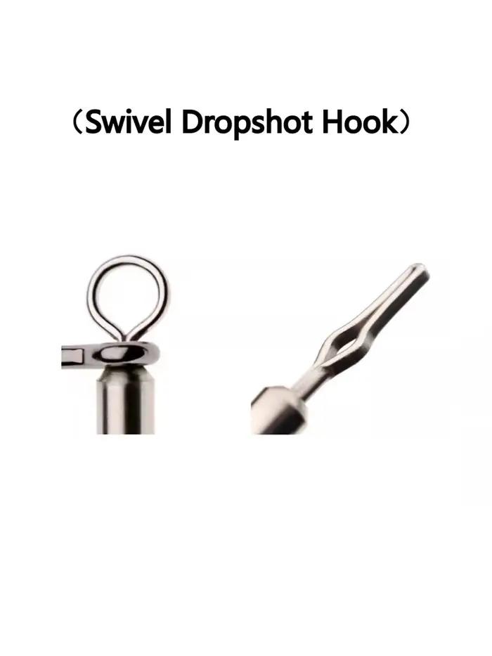 Hameçons dropshot 7 pièces n°1 pour pêche du carnassier avec leurres souples - Montage down shot rig