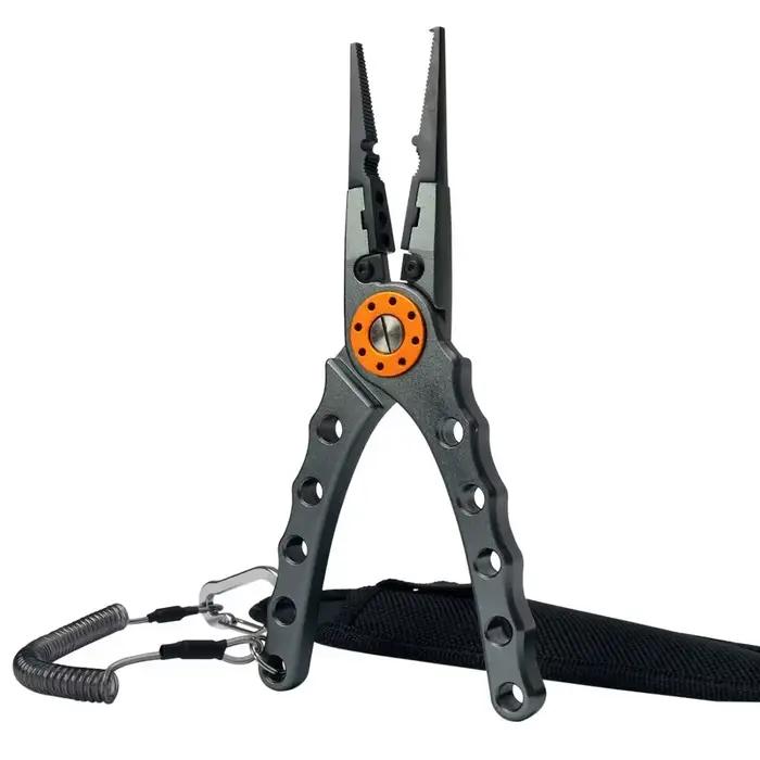 Pince multifonction aluminium coupe-ligne dégorgeoir - Ciseaux pêche 20cm 150g