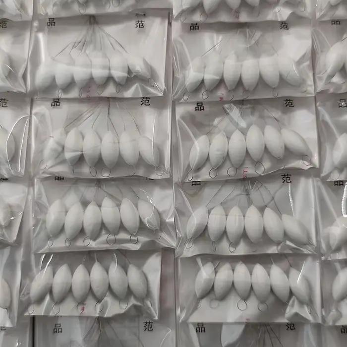 240 pièces flotteurs de pêche sept étoiles blancs, tailles grande moyenne petite, pour la pêche à