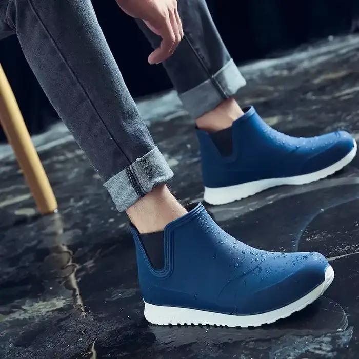 Bottes randonnée pêche homme poids léger plage antidérapantes durables imperméables caoutchouc