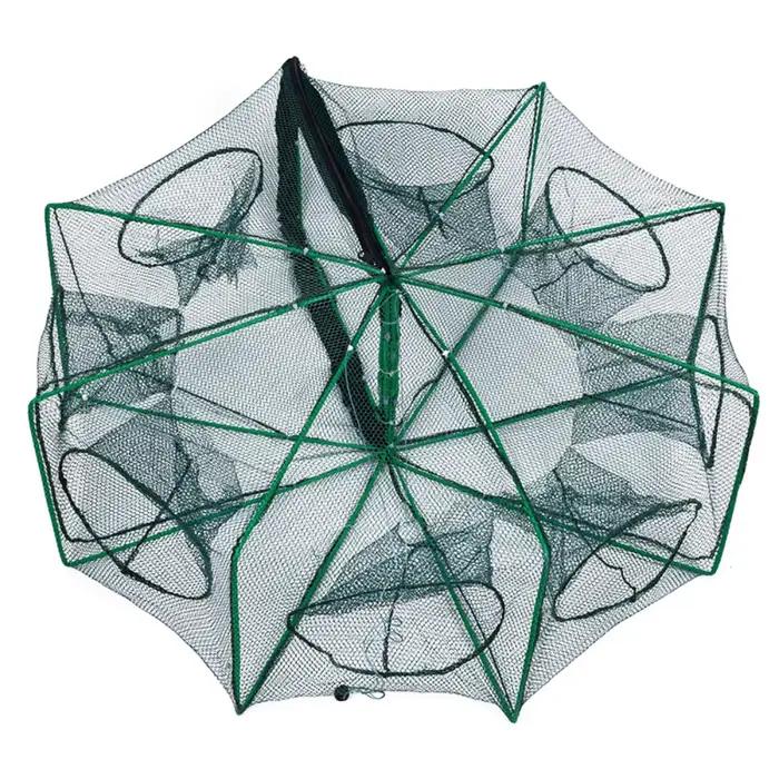 Filet pliable pour écrevisses, crabes et poissons - Maillage robuste pour pêche polyvalente