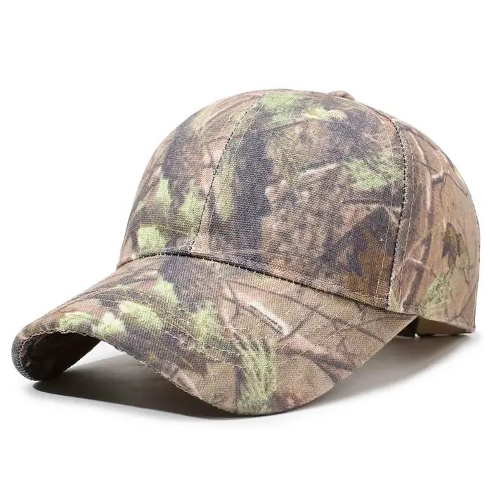Casquette camouflage feuilles jungle pêche - Pattern nature randonnée - Protection solaire wilderness