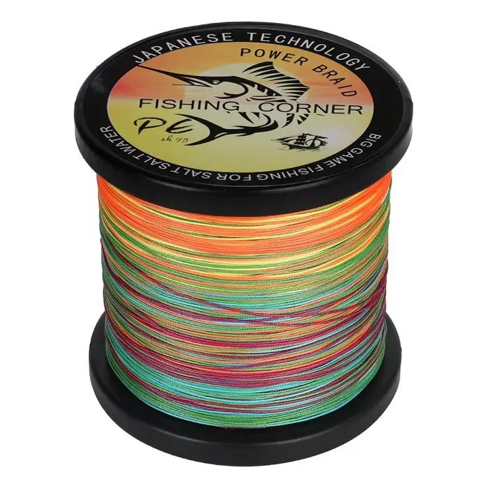 Ligne de pêche PE japonaise 12 brins 1000m multifilament 25-230LB résistante pour mer et surfcasting