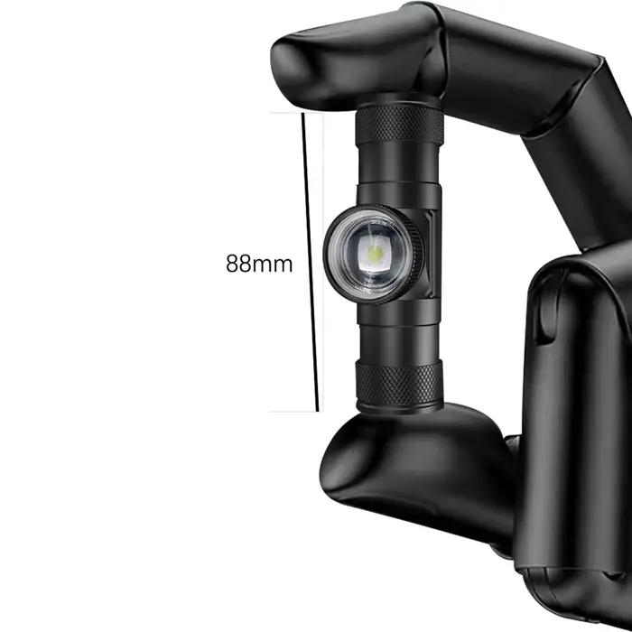 Nouvelle lampe frontale LED haute puissance rechargeable 18650 USB Type-C pour pêche