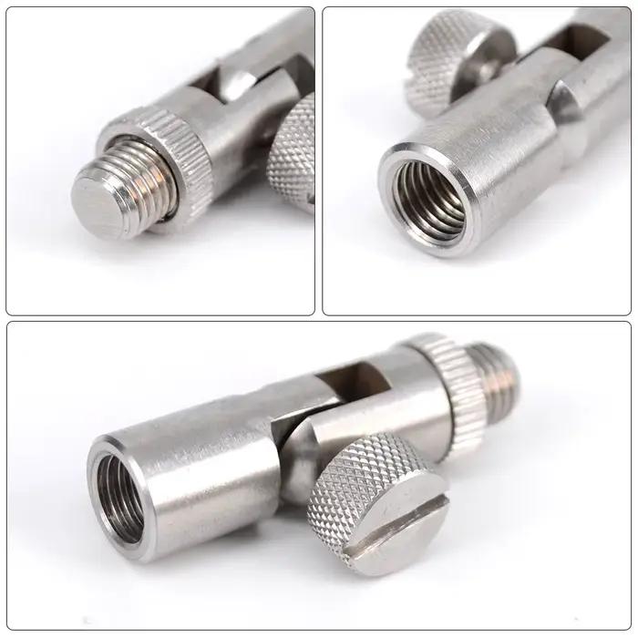 Adaptateur d'angle en acier inoxydable pour support de canne - accessoire carpe fishing