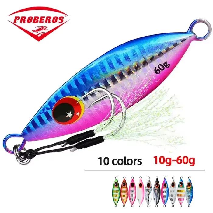 Big Jig 10g-60g holographique - leurre métallique brillant pour pêche en mer - appât artificiel bass