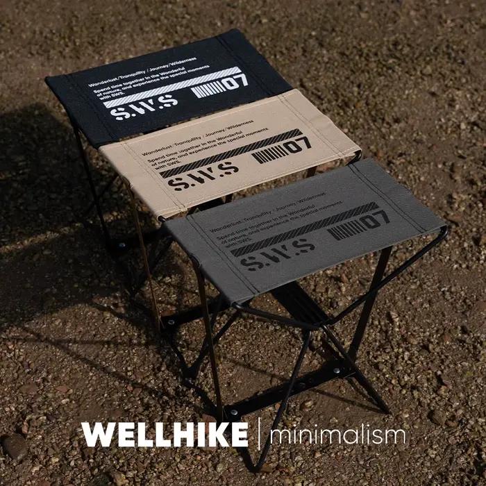 Tabouret pliant WELLHIKE SWS à déverrouillage rapide - Banc portable pour pêche et camping