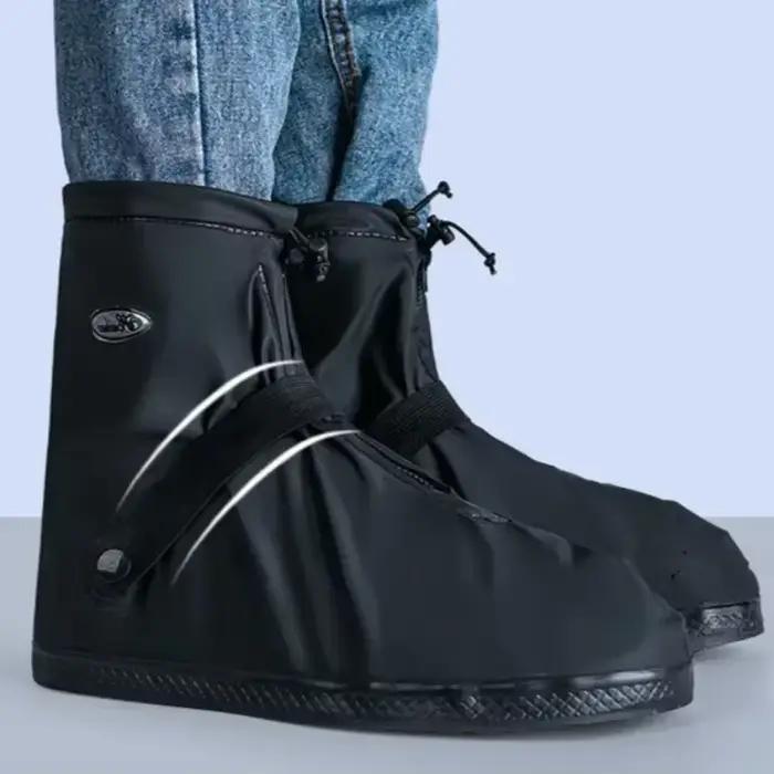 Bottes de pêche imperméables pour hommes 2025 - Bottes caoutchouc hautes sans lacets résistantes