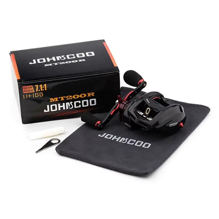 Moulinet casting gros jeu JOHNCOO MT200 13kg drag 11+1 roulements pour jigging et pêche sportive