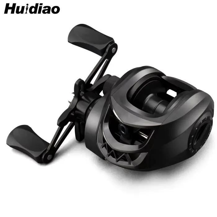 Moulinet baitcasting Huidiao débutant 7.2:1 avec frein magnétique 12 niveaux - 10KG max