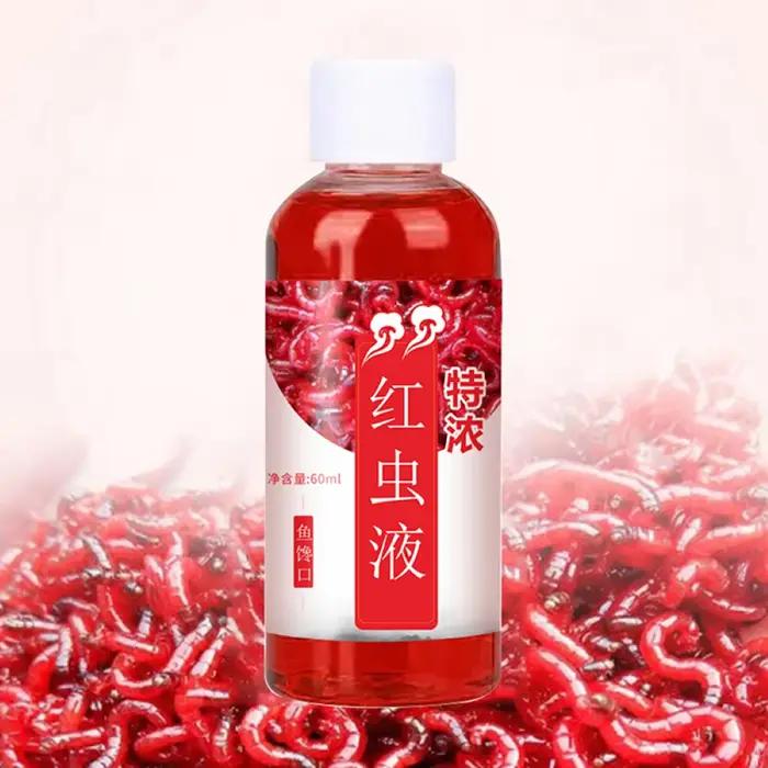 Attractant Liquide Vers de Sang 60ml - Concentré pour Perche et Silure - Appât Pêche Additif