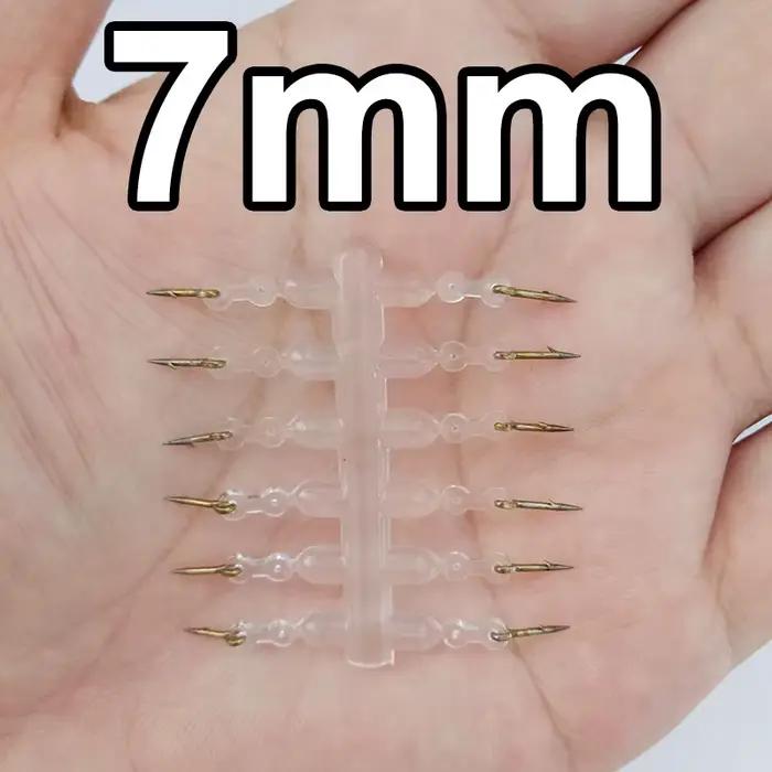 12 pièces accessoires carpe métal spike appât boilies pin élastique Ronnie hair rig feeder