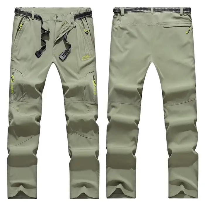 Pantalon pêche été stretch imperméable 5XL séchage rapide - Léger technique poches zippées homme