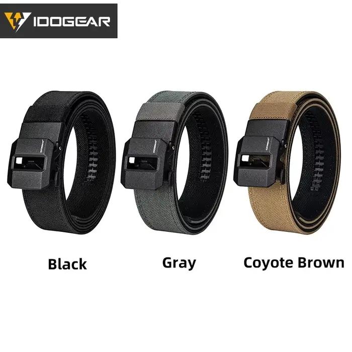 Ceinture Tactique Rigide 1.5 Pouces IDOGEAR Boucle Automatique Polyvalente Pour Hommes Occasions Spéciales Activités De Plein Air