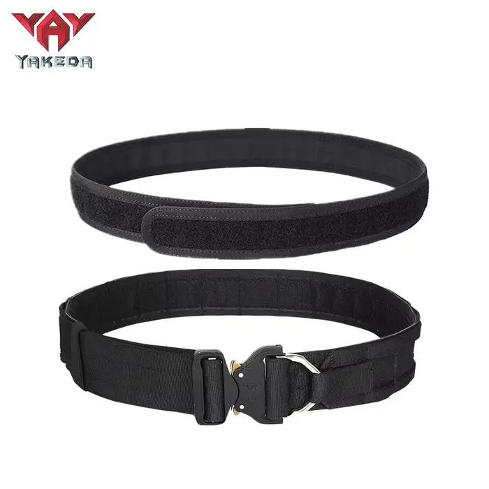 Ceinture tactique Yakeda noir pour pêche airsoft - Équipement sécurité chasse outdoor