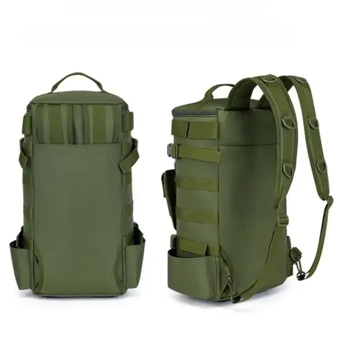 Sac à dos de pêche multifonction grande capacité avec rangement pour cannes équipement sport extérieur