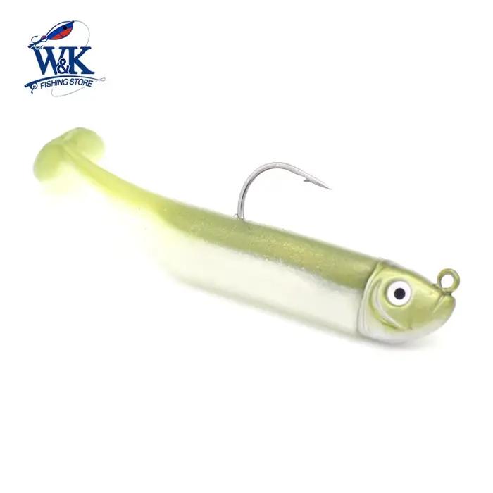 Kit leurre souple Slinky Shad 6cm avec tête plombée 5g - Appât 3 pouces pour poisson roche et mud minnow