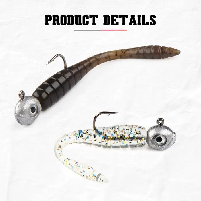 Leurre souple Ajing Spinpoler 4.8cm TPR pour pêche en rivière, mer et drop shot