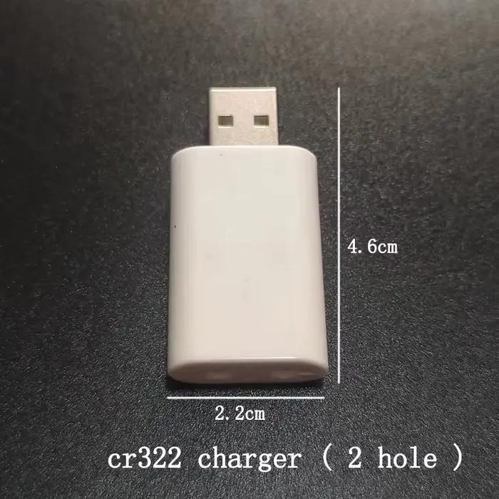 Chargeur batterie CR425 CR322 USB pour accessoires flotteurs pêche électronique rechargeable