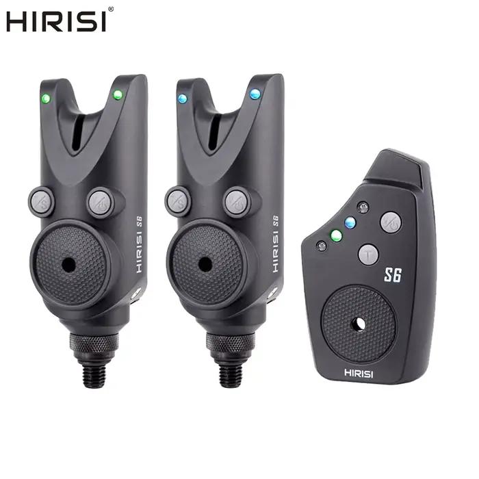 Hirisi S6 Kit d'Alarme de Touche Carpe Sans Fil Étanche - Détecteur Prise Accessoires Pêche Professionnelle