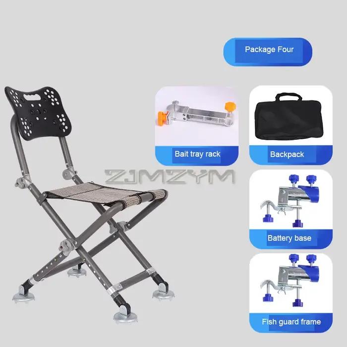 Chaise de pêche tout-terrain réglable 180° - Siège waterproof et forte capacité de charge