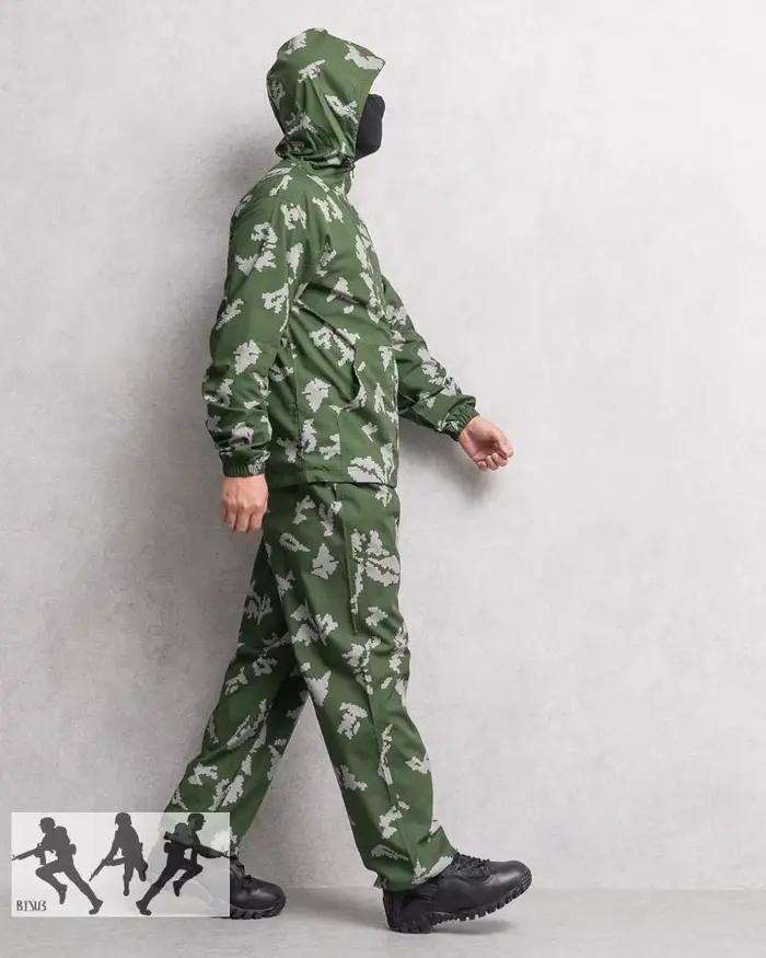 Combinaison camouflage russe KLMK fleurs blanches - Tenue pêche historique pour approche ultra-discrète