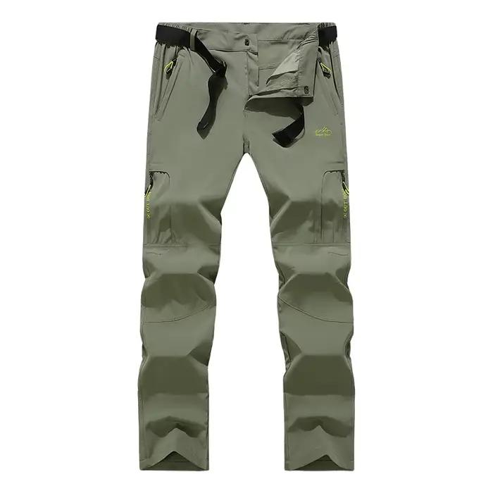 Pantalon pêche été stretch imperméable 5XL séchage rapide - Léger technique poches zippées homme