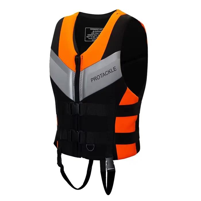 Gilet de sauvetage professionnel grande flottabilité pêche bateau moteur snorkeling résistant