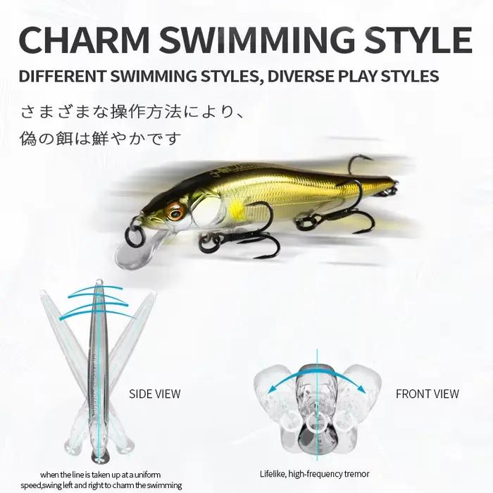 Leurre pêche leurre minnow wobbleur 10g 9.8cm pour truite brochet prédateur qualité professionnelle