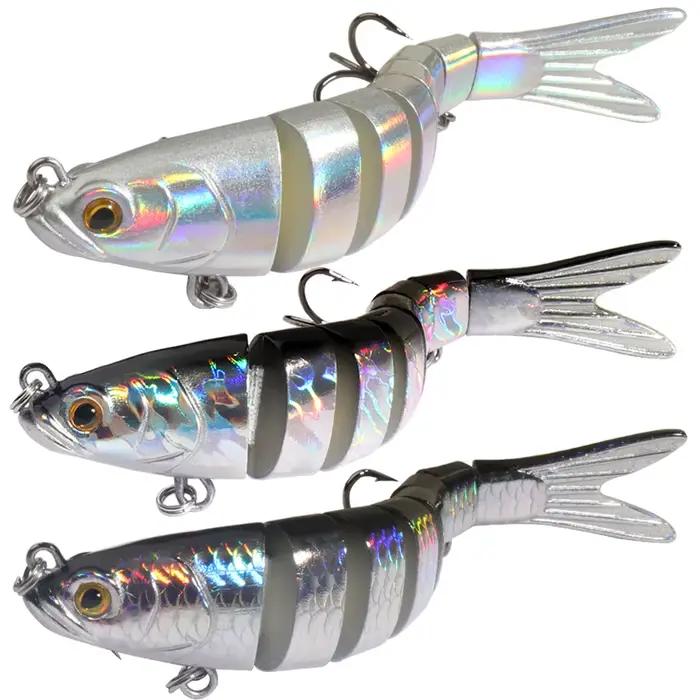3 leurres souples multi-articulés 11g 16g 27g - swimbait bionique pêche carnassier perche brochet