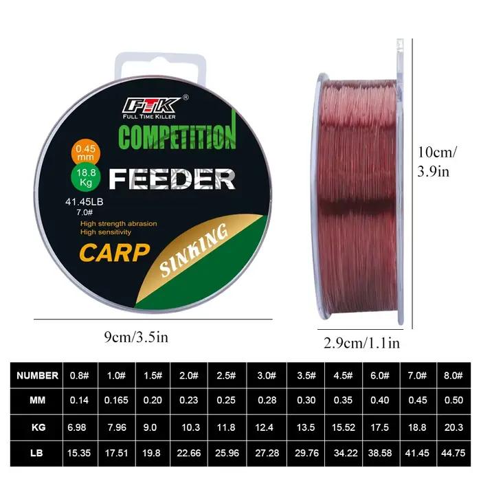 Ligne pêche FTK 3D invisible 150m-300m - nylon fluorocarbone super résistant pour pêche précise