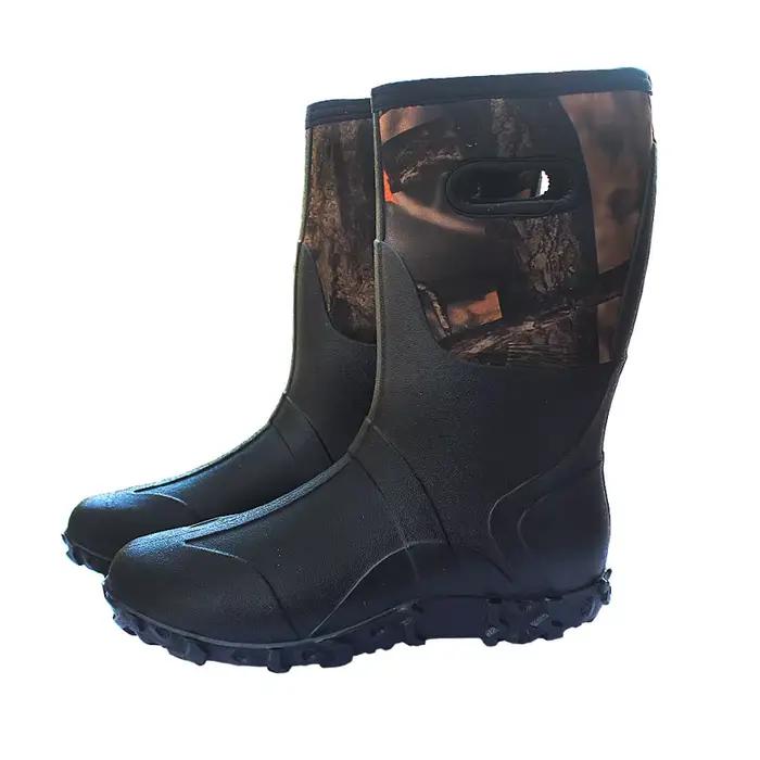 Bottes de pêche imperméables PVC respirantes avec semelle crampons antidérapante pour rochers et récifs