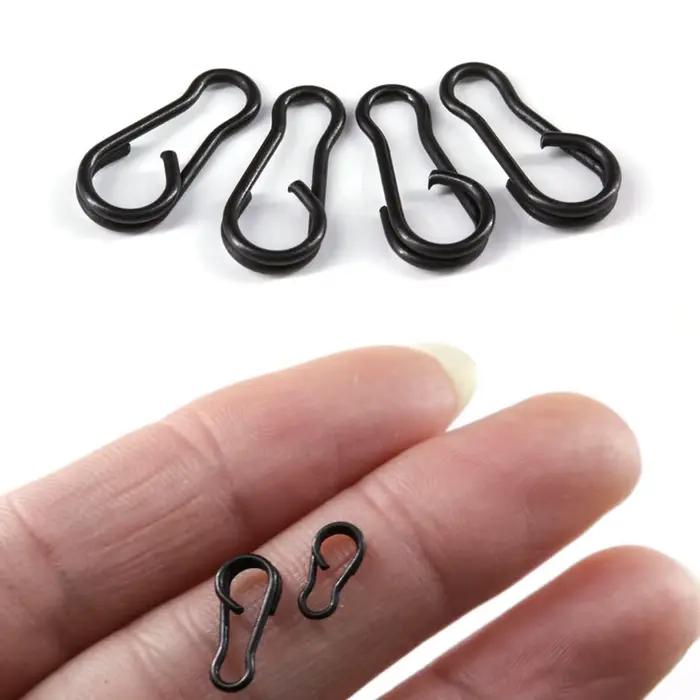 40 clips duo lock rapides en acier inoxydable pour la pêche à la carpe, accessoires de