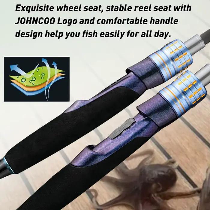 Canne à pêche bateau 1.7-1.9m pointe titane anneaux spiraux pour seiche ML spinning casting
