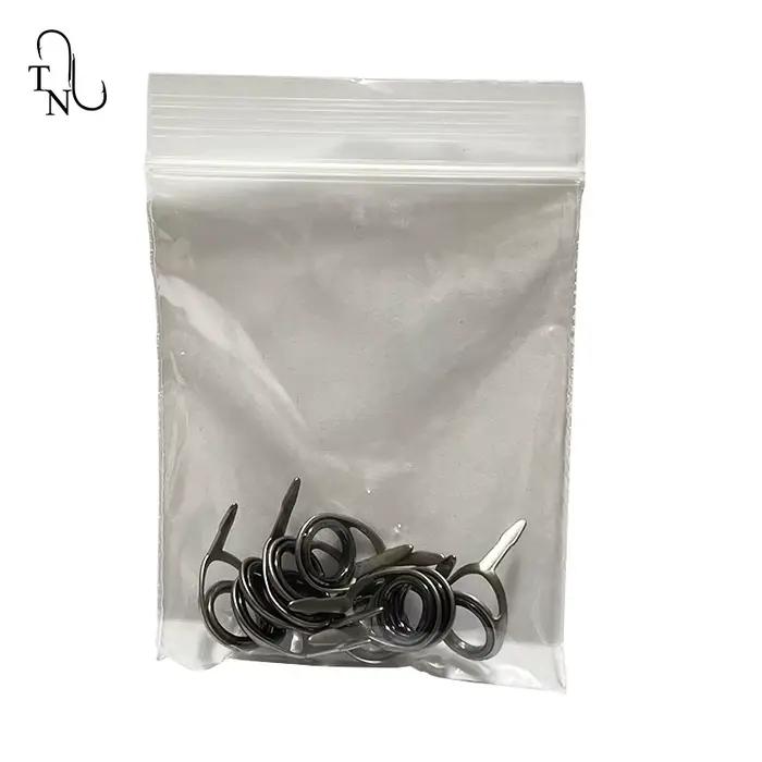 Guides de canne à pêche TN37 TUKTLSG 4# à 10# - 10 pièces acier inoxydable pour réparation et montage